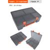 Nueva caja de plástico PP transparente caja de almacenamiento de piezas de escritorio caja de almacenamiento de herramientas caja de embalaje portátil para exteriores