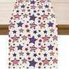 Toalha de Mesa Americana para o Dia da Independência Amazon Transfronteiriça Toalha de Mesa Decorativa Comemorativa do 250º Aniversário para Sala de Estar Mesa de Centro Cozinha