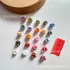 Nudo de Flor de Melocotón Tejido Hilo para Pulsera DIY Cuentas Espaciadoras Accesorios Anillo Fijo Coil de Nudo Plano Venta al por Mayor