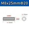 Porca de Conexão de Aço Inoxidável 304, Redonda, Estendida, Soldada, Rosca Interna, Pino Stud Rosqueado com Furo Passante em Ambas as Pontas M5M6M8M12