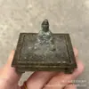 Artículos Misceláneos Antiguos, Adornos de Sello de Loto Guanyin Imitación Antigua, Colección de Objetos Viejos, Sello de Estampilla, Envío Directo de Una Pieza
