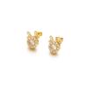 Collar Rotatorio Xiaolong para Mujer Dorado Cyber Celebrante Zodiaco Chino Año de Nacimiento Cadena para Clavícula Pendientes Anillo Set Regalo de Año Nuevo