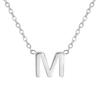Nuevo colgante transfronterizo de acero inoxidable 26 letras inglesas collar joyería de moda europea y americana no se desvanece venta al por mayor por lotes