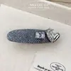 Corea del Sur Lujo Ligero Sentido de Alta Gama Brillo Fino Clip de Pato con Pedrería Dulce Moda Clip para Flequillo Lateral Pasador Roto Accesorios para el Cabello