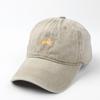 Boné de Baseball Lavado com Estampa de Desenho Animado Coreano da Moda para Homens e Mulheres Novo Transfronteiriço Boné com Aba para Lazer ao Ar Livre Proteção Solar