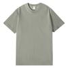 Camiseta de Verano Nueva Casual de Moda Versátil Moderna Popular de Color Sólido Hombro Normal para Hombre de Algodón Puro de 230g con Cuello Redondo y Mangas Cortas