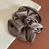 Scrunchie Elegante de Cetim Estilo Coreano para Outono e Inverno, Laço de Cabelo Moderno para Rabo de Cavalo, Coque, Acessório de Cabelo para Mulheres