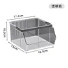 Caja de almacenamiento de escritorio, cesta de almacenamiento de gran capacidad para snacks y artículos varios, caja de almacenamiento apilable para bolsitas de café y té para escritorio de oficina