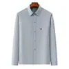 Conjunto de camisa de manga larga marca Xiaofu para hombres de mediana edad y mayores, estilo casual de verano tipo papá, estilo chino, holgada, fina, con cuello de solapa