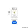 Botella de crema de boca ancha de 20 g en stock con tapa despegable, vial transparente de vidrio con tapa de crimpado para envasado de polvo y crema médica y cosmética