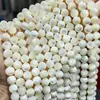 Mariscos de agua dulce naturales caracol herradura marisco amarillo marisco perla concha de marisco cuentas redondas cuentas sueltas semiacabado accesorios de joyería diy