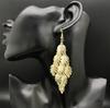 Aretes baño de metal aretes de nueve hojas aretes transfronterizos de gran venta AliExpress joyería exagerada europea y americana