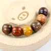 Cuentas Sueltas de Madera para Manualidades, Cuentas de Madera al por Mayor, Cuentas de Barril 11*12mm, Palosanto y Sándalo Accesorios para Bisutería Hecha a Mano DIY Materiales