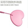 Espejo grande de acero inoxidable para injerto de pestañas, espejo grande con forma de corazón para inspección de pestañas, asistente para pestañas, herramienta de belleza.
