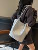 Bolso Casual de Gran Capacidad para Viajes Diarios para Mujer 2026 Nueva Moda Bolso de Hombro Versátil Bolso Tote Tejido a Mano
