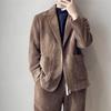 Novos homens leves luxo alto-conjunto moda casual preguiçoso primavera e outono novo plagiant bonito simples dagging outwearing terno