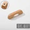 Manija de Puerta de Gabinete de Madera Maciza, Cajón de Gabinete Color Madera Natural, Manija en Forma de Puente de Armario Estilo Crema, Larga Estilo Chino Nuevo