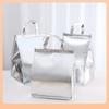Bolsas Aislantes para Pasteles Color Dorado en Stock, Bolsas Aislantes Elevadas de Doble Capa para Entrega, Bolsas para Llevar Dim Sum, Paquetes de Tres