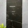 Azulejos de Piso de Pedra de Luxo Estilo Francês Preto Minimalista com Padrão de Mármore 60*120 Azulejos Cerâmicos para Hotéis e Supermercados, Azulejos Brilhantes Cor de Café