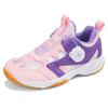 Zapatos de bádminton profesionales de tablero de carbono real transfronterizo, hebilla mágica, zapatos de malla antideslizante para niños, zapatillas transpirables para niños y niñas