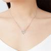 Nuevo Collar en Forma de Corazón con Colgante Bicolor, Diseño de Infinito Figura Ocho con Diamantes Brillantes, Novedad de Primavera, Suministro Directo de Amazon