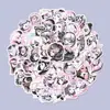 50 Pegatinas Góticas Rosas y Negras para Niñas, Pegatinas de Avatar de Chica Oscura Dulce y Genial para Diarios, Botellas de Agua, Decoración Impermeable DIY al por Mayor