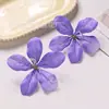 Flor Artificial de Clemátide Cabeza de Flor Falsa Flor DIY Pasador de Flor para Flequillo Lateral de Mujer Cabeza de Flor de Lirio Tridimensional