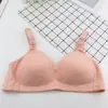 Para taza grande talla grande 46 sujetador 3 filas sin aro de acero sujetador sujetador de madre algodón fino copa C suave