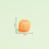 Accesorios de decoración de llaveros diy tridimensionales simulación de naranja naranja micro paisaje de fruta Mini pequeños adornos al por mayor