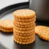 Biscoitos Redondos Pequenos Japoneses 100g Embalados Sal Marinho Biscoitos Redondos Pequenos Leite em Pó Sabor Salgado Lanches Casuais de Celebridade da Internet
