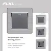 Suministro transfronterizo enchufe de pared para el hogar material de acero inoxidable enchufe multifuncional enchufe británico enchufe estándar americano
