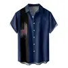 Camisas de Manga Corta para Hombre de Verano, Nuevas, Más Vendidas Transfronterizas, con Impresión Digital 3D, Camisas Casuales de Moda y Tendencia