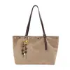 2026 Bolso Tote Grande de Estilo Perezoso Vintage Nuevo para Mujer, 2026 Bolso de Mano y Bolso de Hombro Versátil Coreano Nuevo