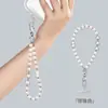 Corrente de Celular Lanyard Pulseira de Pérola Cristal Pulseira de Pulso Anti-Perda de Alta Qualidade Corda de Ombro Pingente Curto para Capa de Celular