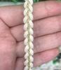 Suministro directo 1.0cm estilo pequeño y fragante encaje tejido hilo dorado trenza bicolor ribete de abrigo con accesorios