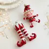 Nuevo Colgante Acrílico con Polvo de Colores, Colgante de Dibujos Animados, Decoración para Ventana de Árbol de Navidad, En Stock