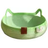 Nido para Gatos, Nido Tejido Universal para Mascotas para Todas las Estaciones, Tablero Rascador para Gatos, Resistente a los Arañazos, Resistente al Desgaste, No Suelta Pelo, Lavable, Nido Fresco de Verano, Nido para Dormir