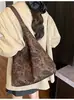 Bolso Grande de Estampado de Leopardo Transfronterizo para Mujer 2026 Nuevo Moda Otoño e Invierno Bolso de Hombro Retro Bolso Tote para Estudiante y Viajero