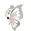 Broche de borboleta com pedra olho de gato transfronteiriço, requintado e versátil, pino anti-exposição personalizado, broche anti-exposição mais vendido no atacado