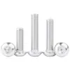 Tornillos de Cabeza Redonda de Hexágono Interior de Aleación de Aluminio 6061 Tornillos de Cabeza Plana Tornillos de Aluminio de Cabeza Semiredonda M3M4M5M6M8