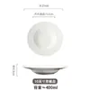 Plato de Sombrero de Paja Cerámico Plato OVNI Plato Creativo de Sombrero Estilo Europeo Simple Vajilla para el Hogar Plato para Sopa de Espagueti Comida Occidental