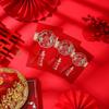 Nuevo Sobres Rojos Chinos Felices para Boda Sello Li Bloqueador de Puerta de Boda Gran Borla Roja Bolsa Roja