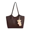 Bolsa Feminina Vintage de Grande Capacidade 2026 Verão Nova Casual para o Dia a Dia Ombro Simples Tendência Texturizada Bolsa Tote