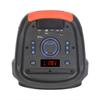 Ndr Bocina de Batería Cuadrada Bluetooth para Danza al Aire Libre de 12 Pulgadas Altavoz Portátil con Carrito Móvil Altavoz Potente