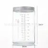 Frasco de vidrio transparente tipo Mason con escala, botella para fermentar masa, recipiente para cultivo de levadura, frasco de almacenamiento sellado para alimentos domésticos