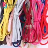 Cuerda Plana Redonda Elástica de Colores Cinturón Sólido de Aceite en el Centro Lencería Camisón Tirantes Elásticos Cinturón Elástico de Mariposa Cruzado
