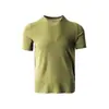 Camiseta de Manga Corta para Hombre, Verano, Deportes al Aire Libre, Mezcla de Lana Lyocell, Amigable con la Piel, Transpirable, Absorbe la Humedad, Secado Rápido 11983