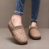 Zapatos de Algodón de Invierno para Mujer 2026, Zapatos de Madre, Cómodos de Caña Corta para Personas de Mediana Edad y Mayores, con Forro Polar Añadido y Engrosados para Calidez, Suela Plana, Adecuados para Uso en Exteriores