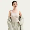 Chaleco Térmico Lyocell Cálido e Hidratante Ropa Interior Sin Costuras para Mujer Ropa Interior Fina Ropa Exterior Base con Almohadilla en el Pecho 8002