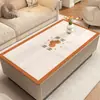 Tapete para Mesa de Centro, Tapete Protetor de Mesa, Tapete de Mesa de Jantar em PVC, Toalha de Mesa de Luxo Leve de Alta Qualidade, Impermeável, à Prova de Óleo, Lavável, Resistente ao Calor